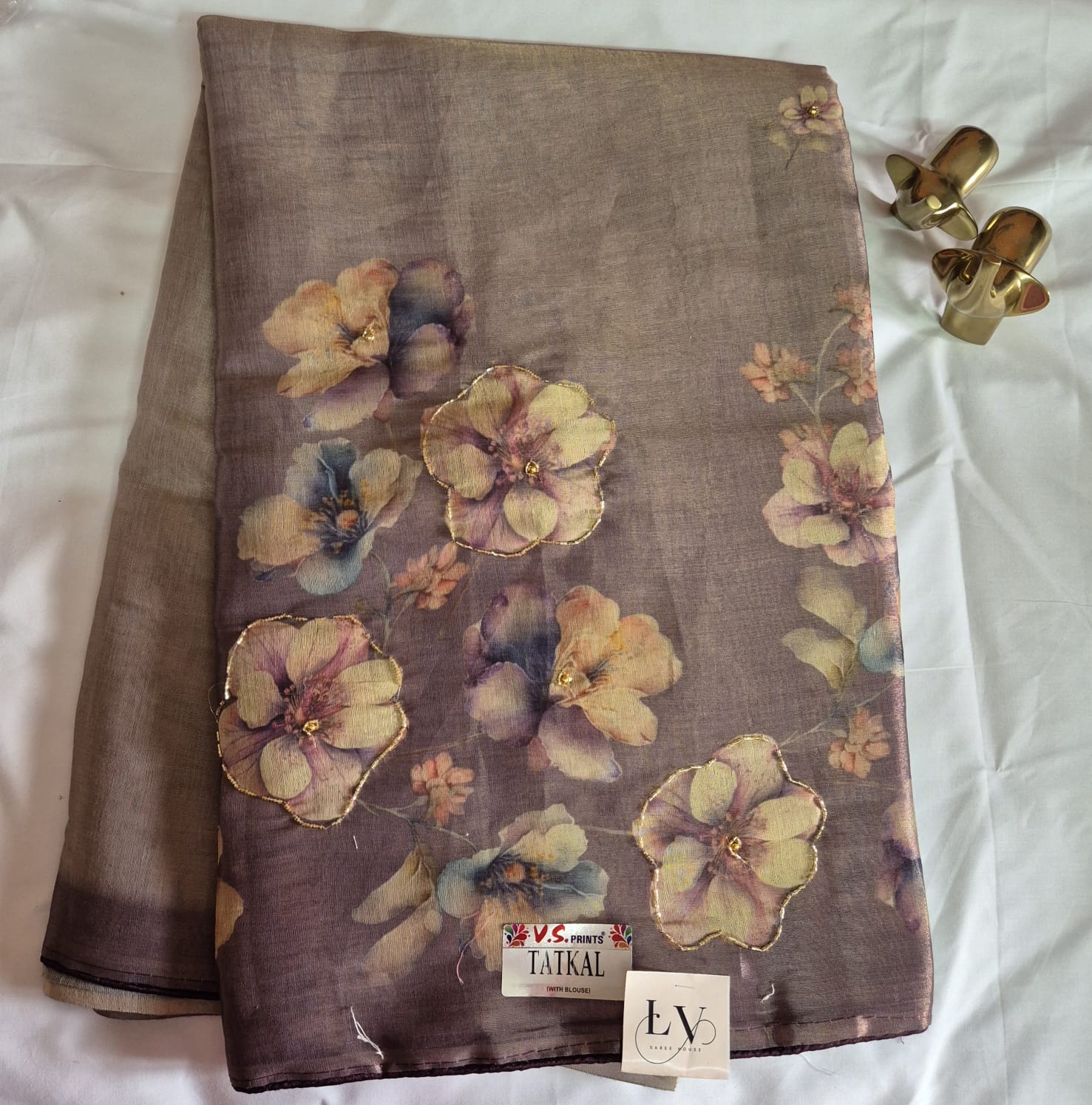 Soft cotton Tissue Sarees